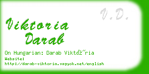 viktoria darab business card